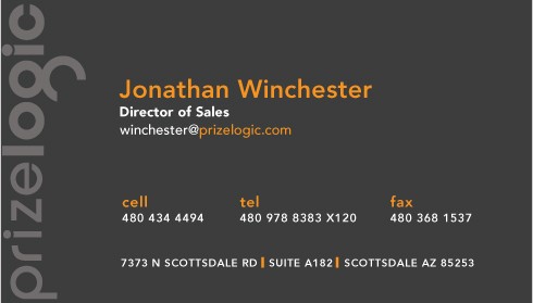 Prizelogic Buisness Card