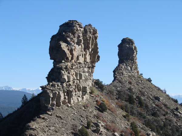 Chimney Rock and Companion Rock