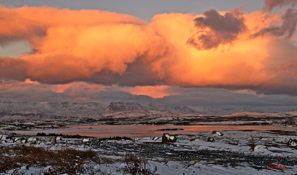 At dusk on a cold day !