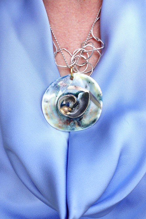 Contemporary Women's Fashion Necklace Ceramic ,Porcelain . Mirek Gomolka Art 