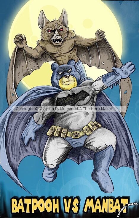 Bat-Pooh vs Man-Bat