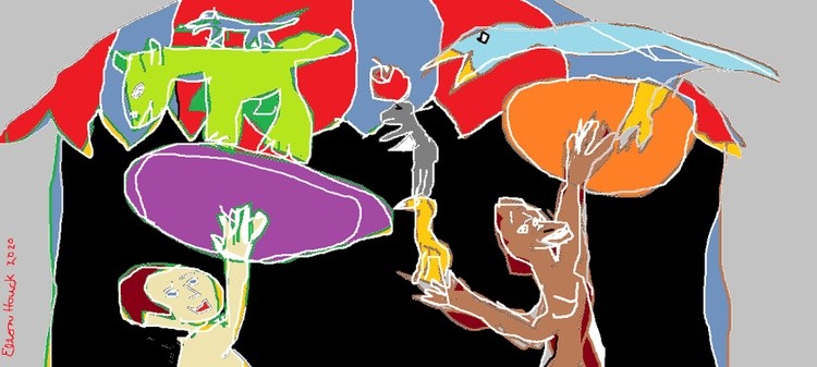 Under the LITTLE TOP of THE ONE MAN CIRCUS...(c)..2020..ELTON HOUCK..DIGITAL..