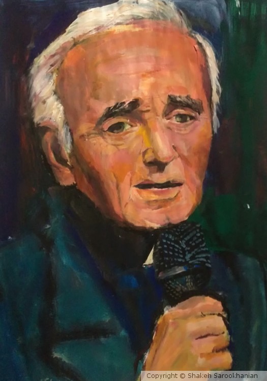 Charles Aznavour portrait