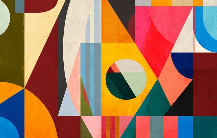 Mid Century Modern Geometric Shapes