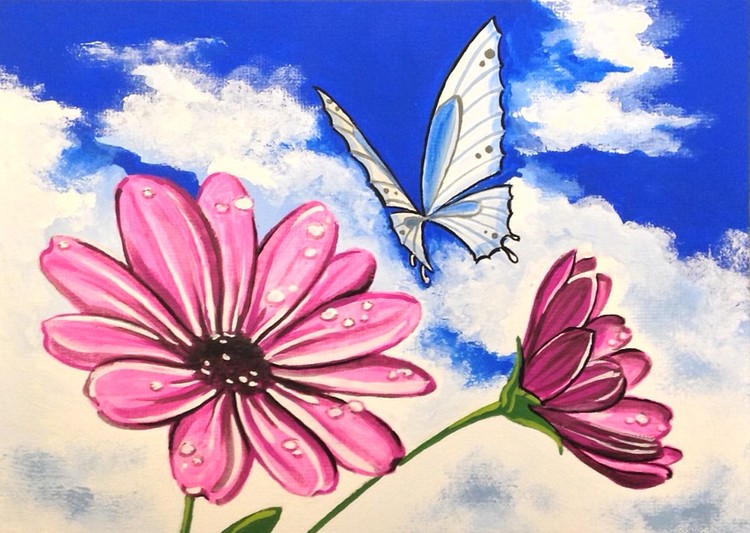 Pink Daisy Pair
