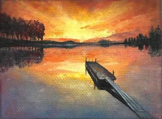 Sunset painting