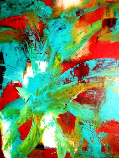 Attraction abstract painting