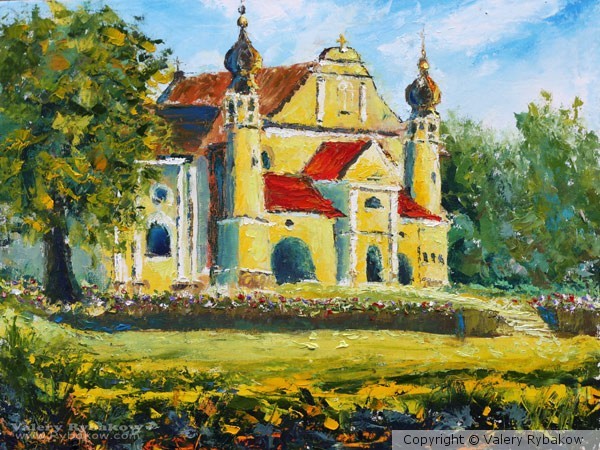 Painting Solar Temple in Poland. Buy oil painting.