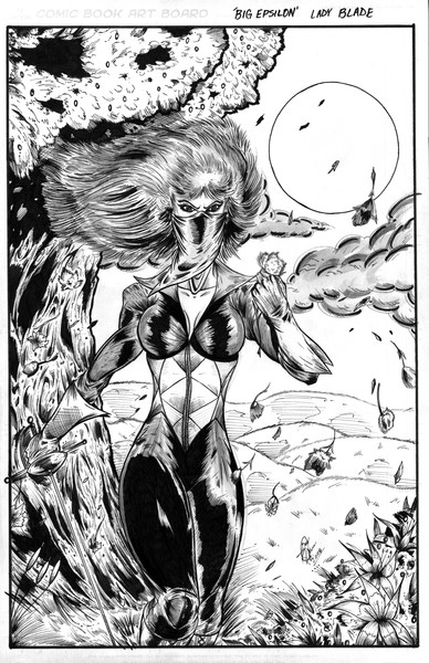 Lady Blade Commission Ink