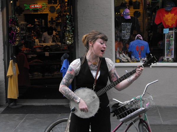 Singing for her supper