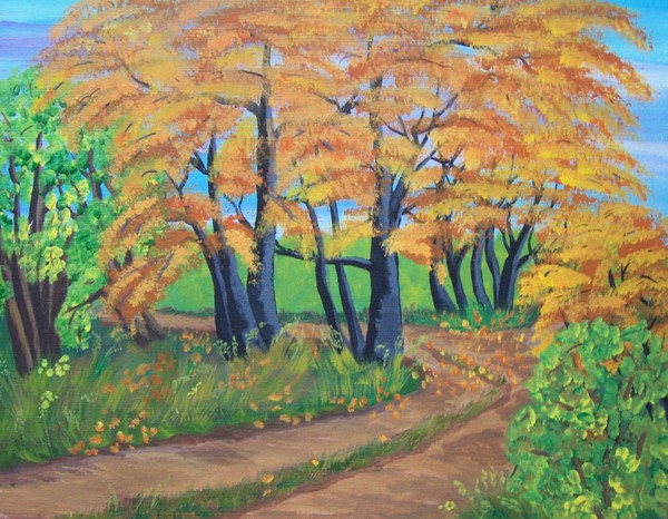 Autumn on the road