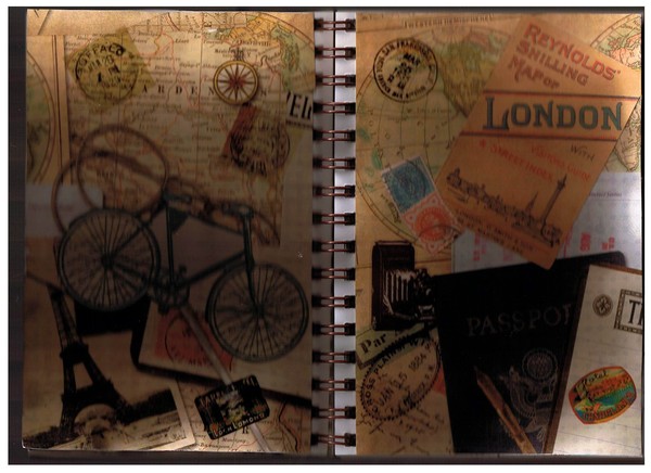 Art journal travel pages
