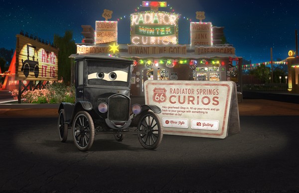 Cars Land web site design for Disney