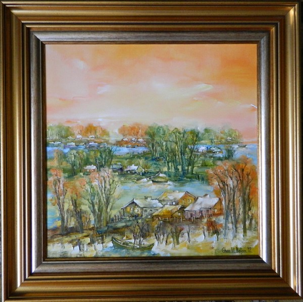 'DELTA IN SUMMERTIME'-OIL/CANVAS-