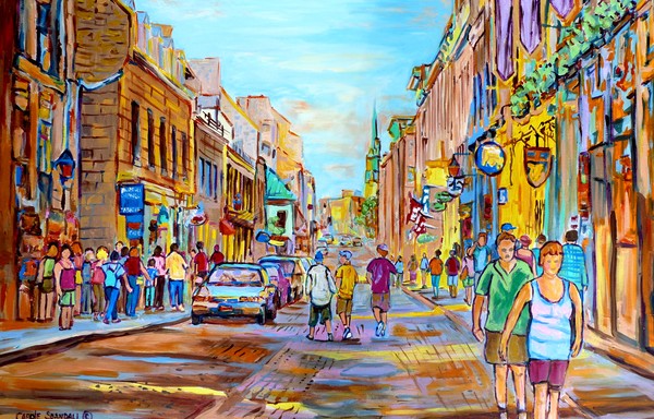 OLD MONTREAL STREET SCENE
