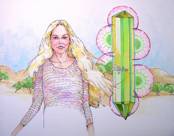 angel deva of the emerald