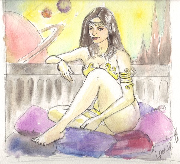 Dejah Thoris - Watercolor Sketch