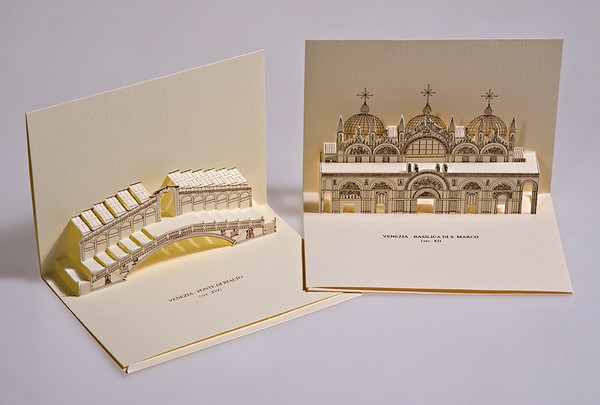 3D Popup  Kirigami postcards - Venice, Italy