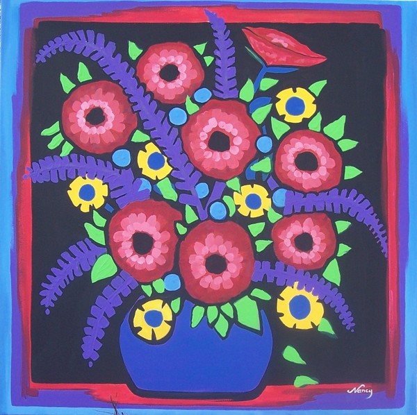 Abstract Floral Painting