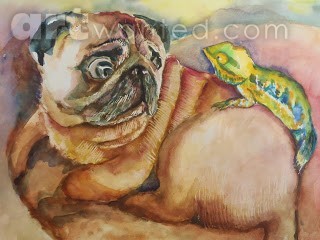 When Pug met Chameleon