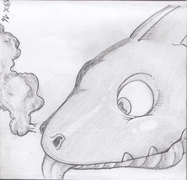 Cute baby dragon