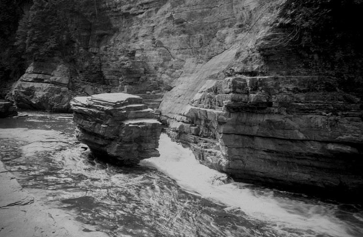 Au Sable River Stream Rock 