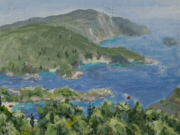 View from Corfu cafe