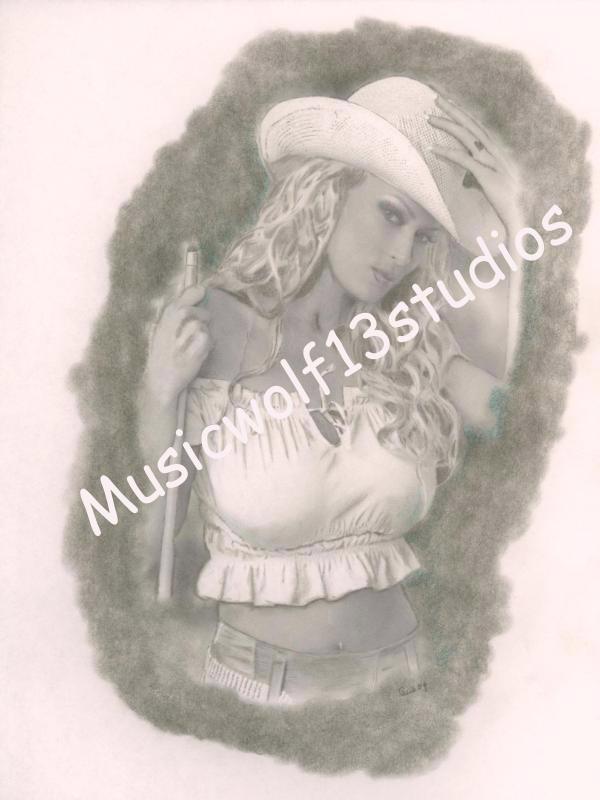 Jenna Jameson Cowboy Hat Portrait