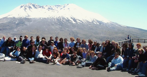 kids at Mt. St. Helens