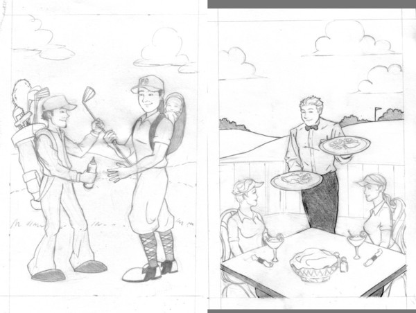 GREETING CARD ILLUSTRATION - GOLF PT. 4