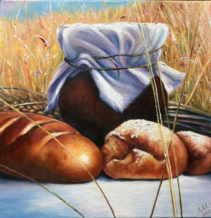 Bread and Milk in a Wheat Field