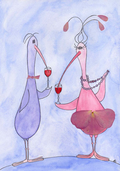 Elegant birds