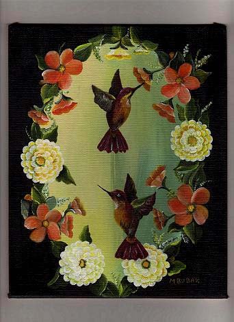 RUBY TOPAZ HUMMINGBIRDS