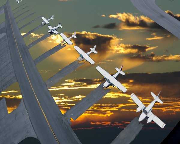 heavenly  flight line