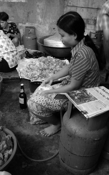 Indonesian cook, Palembang, Indonesia