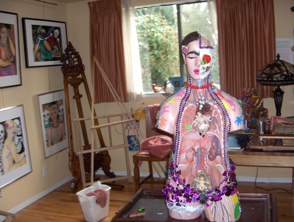 Found objects SCULPTURE of FRIDA