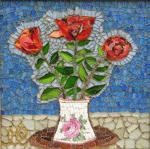 Roses in the vase