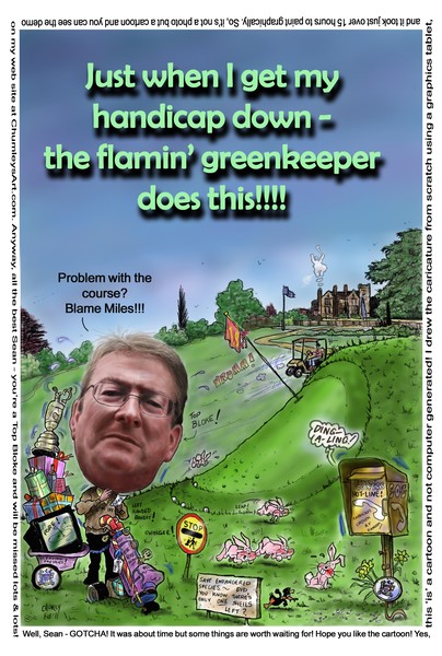 Sean Sheils Retirement Cartoon