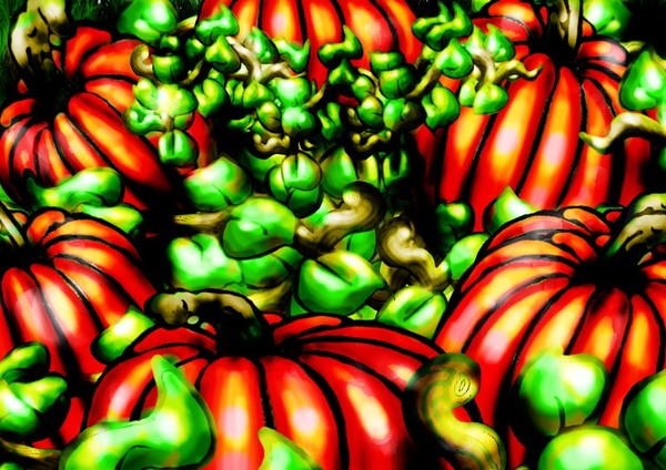 A Patch Of Pumpkins
