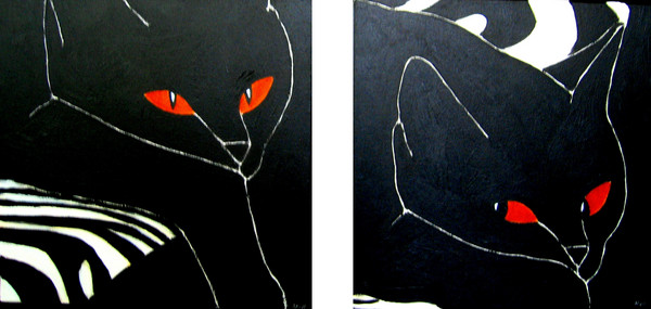 diptych portrait of Quorum