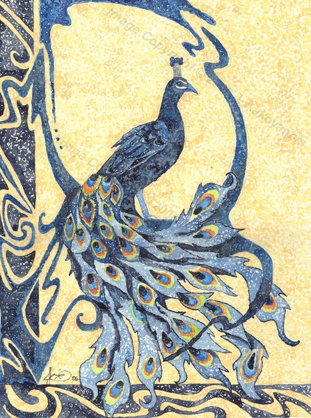 Blue Peacock