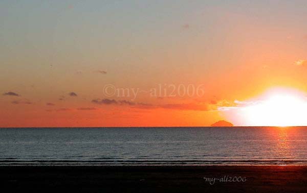 Sunset over Isle of Craig