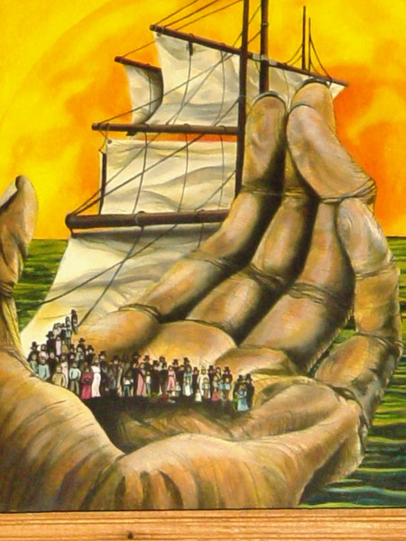 ...detail of The Prophet is Leaving
