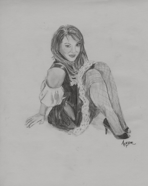 Charcoal Study of Ally