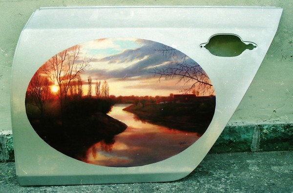 Sunset on the BMW
