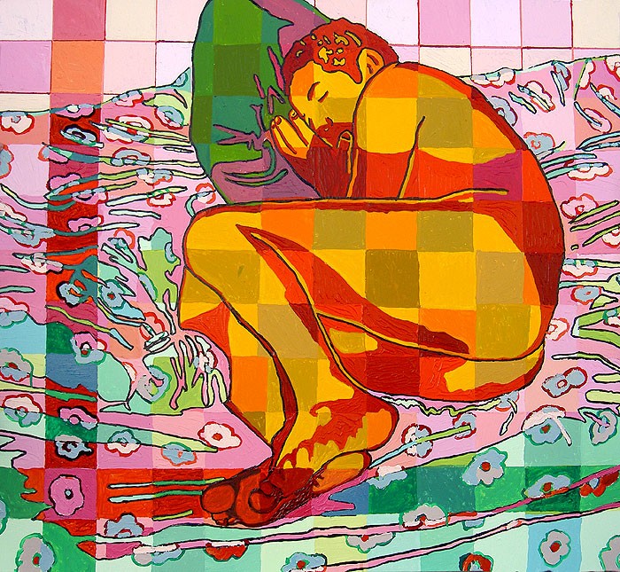 colorful  gay art homosexual paintings queer lgbt artist raphael perez 