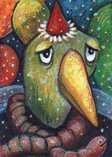 Party Bird with a Little Snack