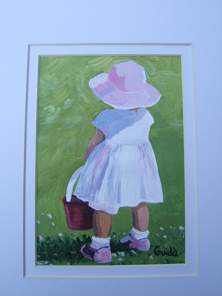 Girl with Red Bucket