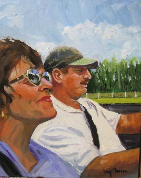portrait of the artist and her husband