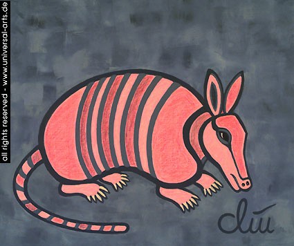 Das scheue Gürteltier (The shy Armadillo)